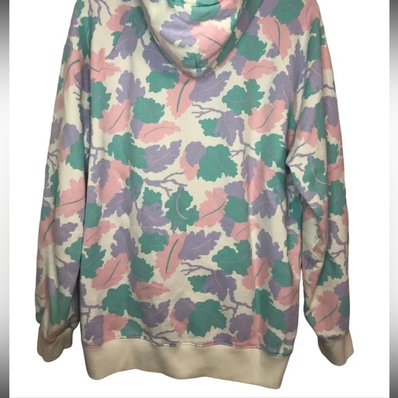 Teddy Fresh 1.0 SOLD OUT/RARE Size M Pastel Muted Camo Leaves Hoodie 2019 - Picture 16 of 16